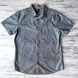 Oneil Floral Pattern Mens Short Sleeve Button Down Size M